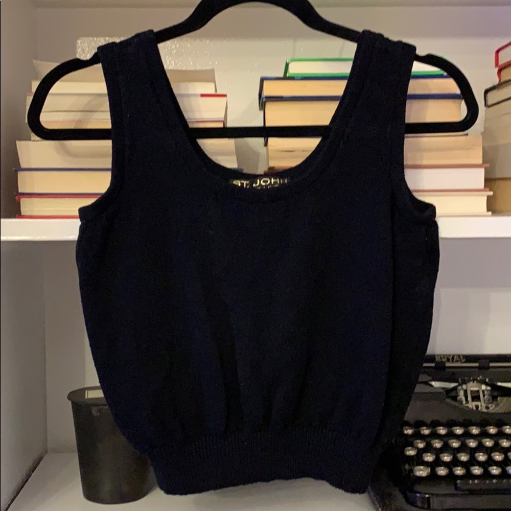 St. John Sleeveless Knit Top
